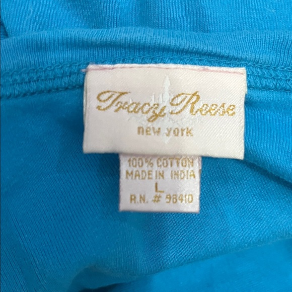 Tracy Reese Turquoise Top with Beaded Elephant - Picture 7 of 7